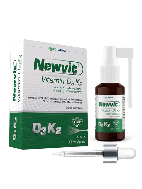 Newvit Vitamin D3 K2 Sprey 30 ml - Görsel 2